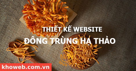 Thiết kế Website bán Đông Trùng Hạ Thảo, sản phẩm chức năng