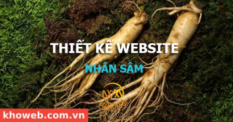 Thiết kế website Bán Nhân Sâm