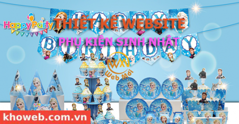 Thiết kế Website Bán Phụ kiện sinh nhật