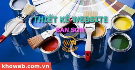 Thiết kế Website Bán Sơn, Sớn Nước, Sơn Nhà