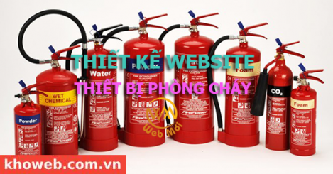 Thiết kế Website Bán Thiết bị phòng cháy, chữa cháy