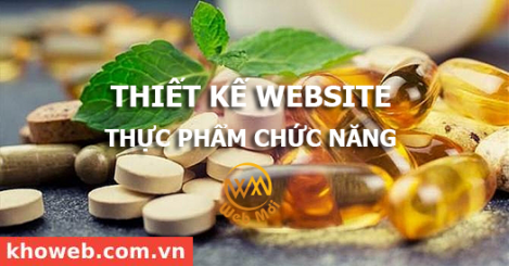 Thiết kế Website Bán Thực phẩm chức năng