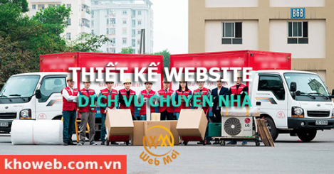 Thiết kế Website Dịch vụ chuyển nhà
