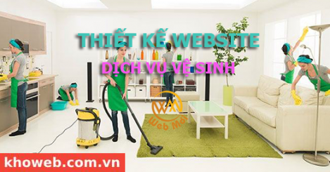 Thiết kế Website Dịch vụ vệ sinh