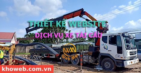 Thiết kế Website Dịch vụ Xe tải cẩu
