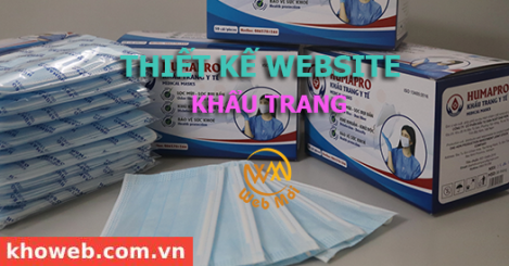 Thiết kế Website Khẩu trang