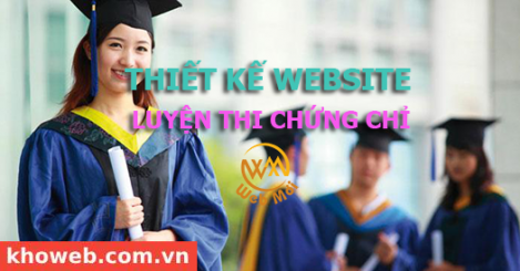 Thiết kế Website Luyện thi chứng chỉ