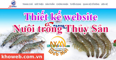 Thiết kế website Nuôi trồng Thủy Sản