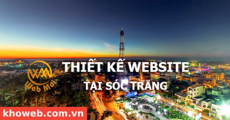 Thiết kế Website tại tỉnh Sóc Trăng