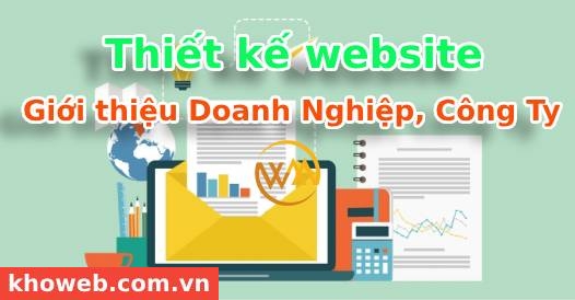 Thiết kế website giới thiệu Doanh Nghiệp, Công Ty